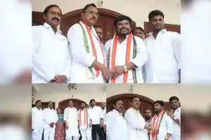 Satish Madiga, a leader from BJP, has joined the Congress party.
