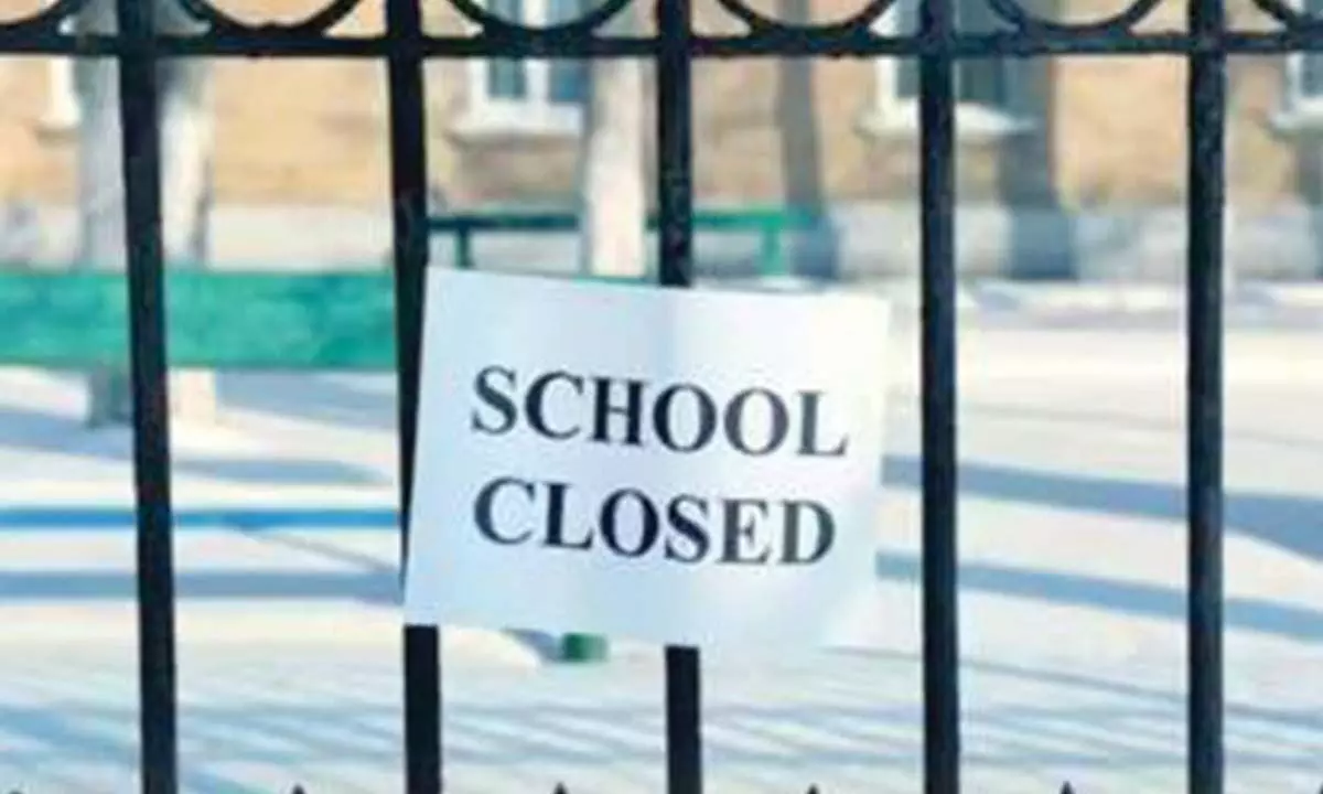 Schools in Telangana will remain closed today.