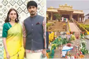 Siddharth marries Aditirao Hydari in Wanaparthy