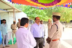 The MLC by-election polling station was visited by Additional Collector Sitarama Rao