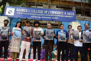 Unveiling of Musical Festival Poster at Badruka College of Commerce and Arts