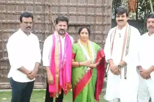 Yet another blow to BRS as Mahabubnagar ZP chairperson defects to Congress