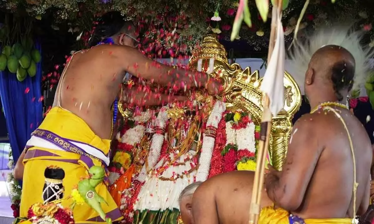A magnificent celestial wedding takes place in Bhadrachalam