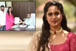 Actress Sahithi Dasari transitions to politics, running as an independent candidate in Chevella Constituency
