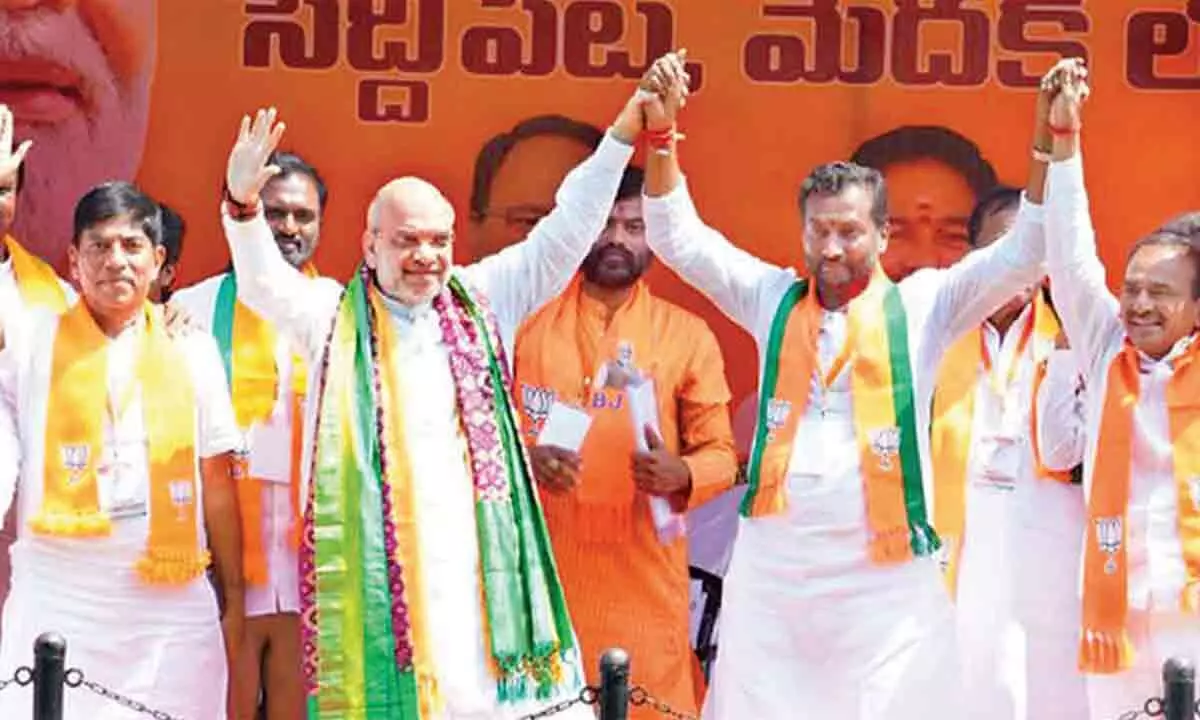 Amit Shah announces end to 4% quota for Muslims in Telangana