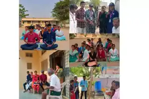 “College students educate villagers on voting rights”