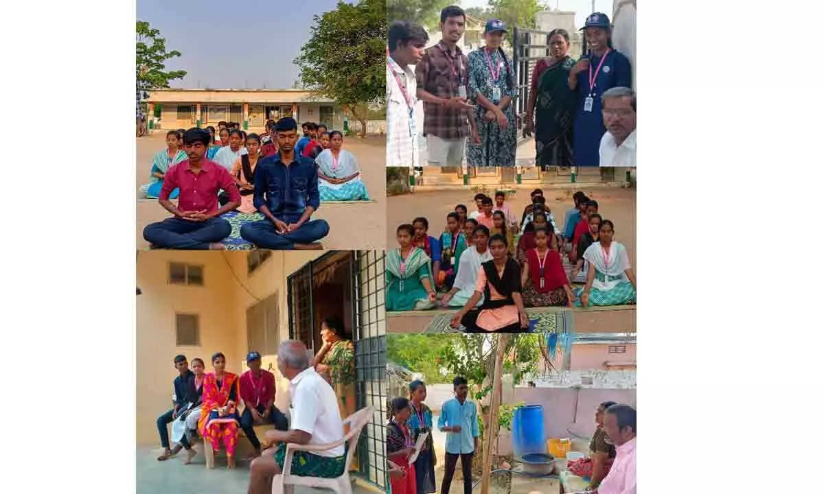 “College students educate villagers on voting rights”