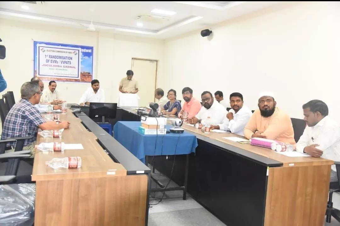 DC BM Santhosh transparently completes the first phase of Randomisation.