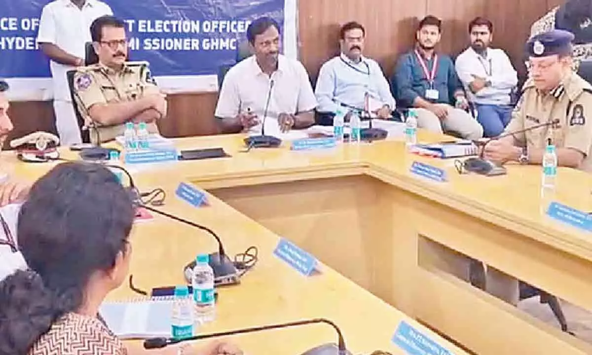 DEO updates election observers on polling procedures in Hyderabad