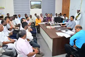 District Collector Uday Kumar convenes review meeting with rice millers on CMR
