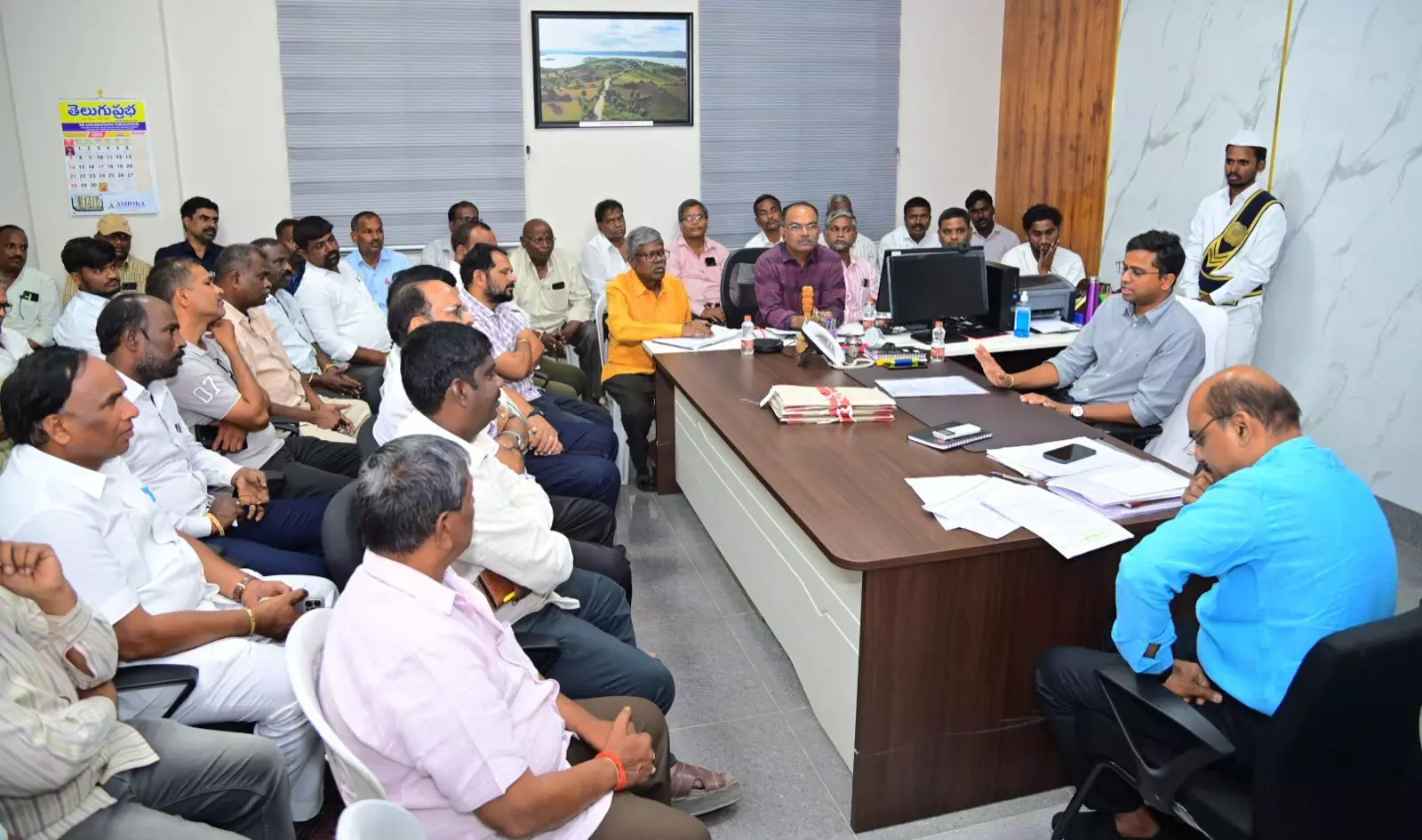District Collector Uday Kumar convenes review meeting with rice millers on CMR