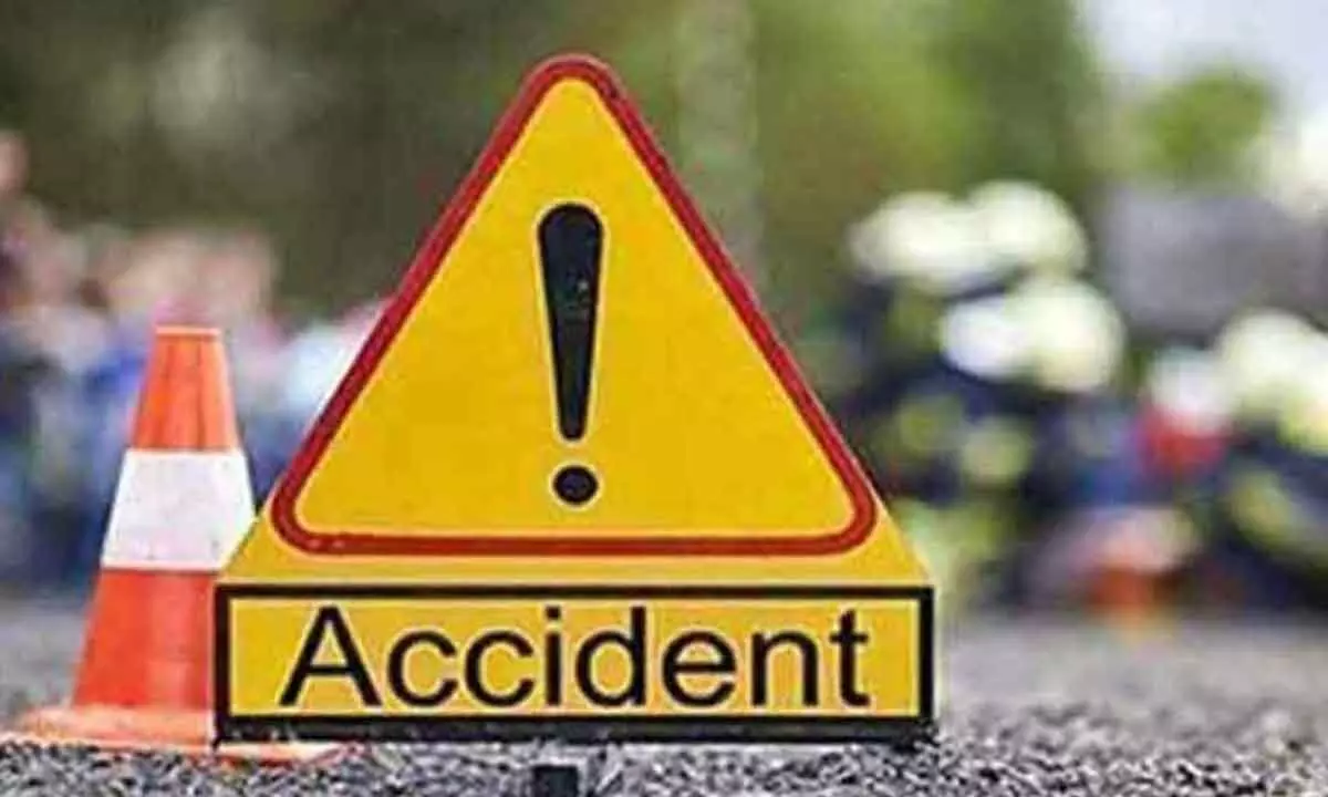Fatal accident in Huzurabad as lorry collides with bike, leaving three dead