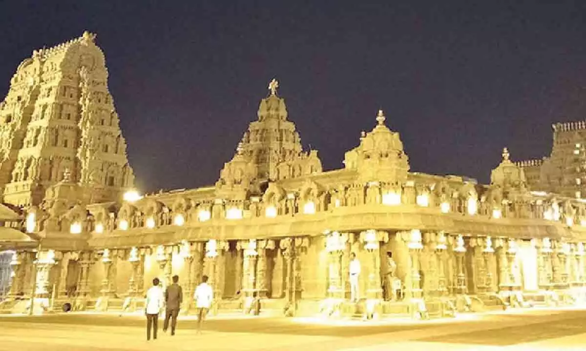 Financial report of Yadadri temple trust made public