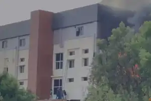 Fire erupts at Alwyn Pharmacy Company in Shadnagar