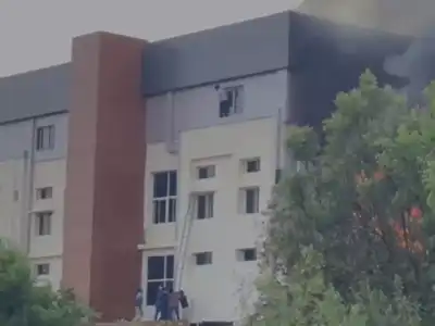 Fire erupts at Alwyn Pharmacy Company in Shadnagar