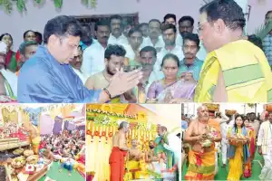 Grandly Celebrated Celestial Wedding Ceremony of Lord Rama in Sircilla