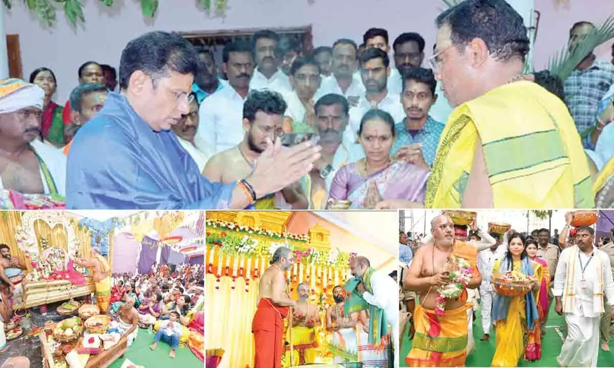 Grandly Celebrated Celestial Wedding Ceremony of Lord Rama in Sircilla