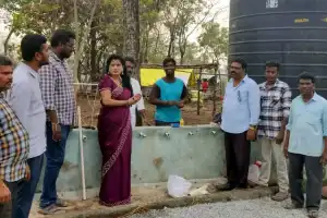 Hemalatha, Deputy Executive Engineer, oversees water arrangements at Saleswaram Jatara