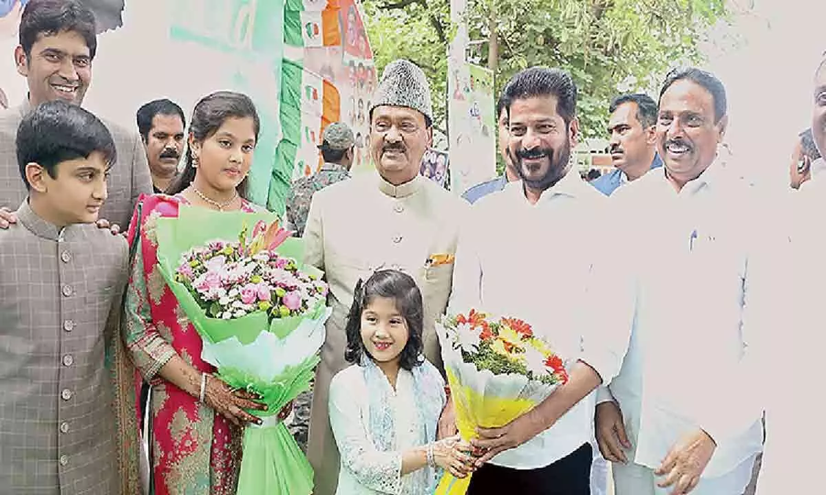 Hyderabad: Chief Minister A Revanth Reddy and a host of politicians attend Eid celebration at Shabbir’s residence