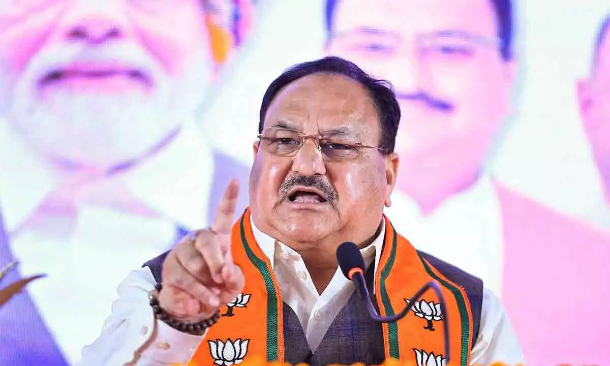 JP Nadda to hold rallies in Telangana today, speaking in Kothagudem and Mahbubabad