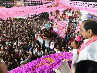KCR kicks off election campaign with bus tour