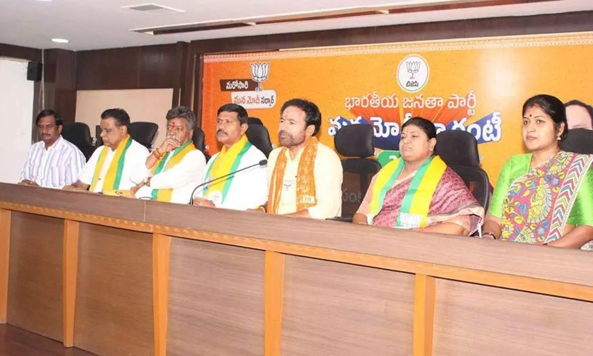 Kishan Reddy challenges Revanth for a debate on BC reservations in Telangana