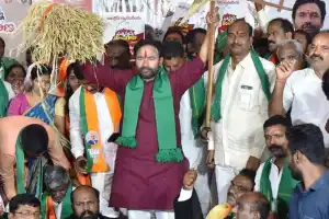 Kishan Reddy: Congress’ promises to farmers are fake and unreliable