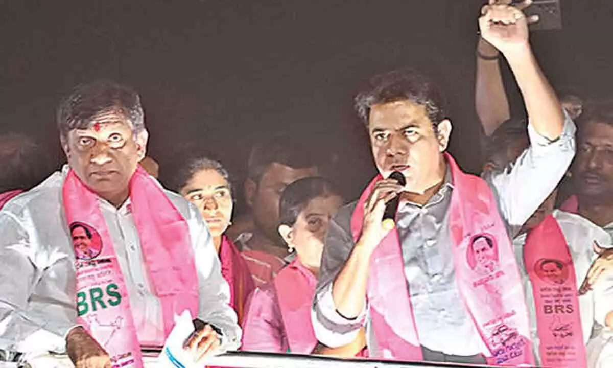 KTR and Harish criticize BJP and CM in joint statement