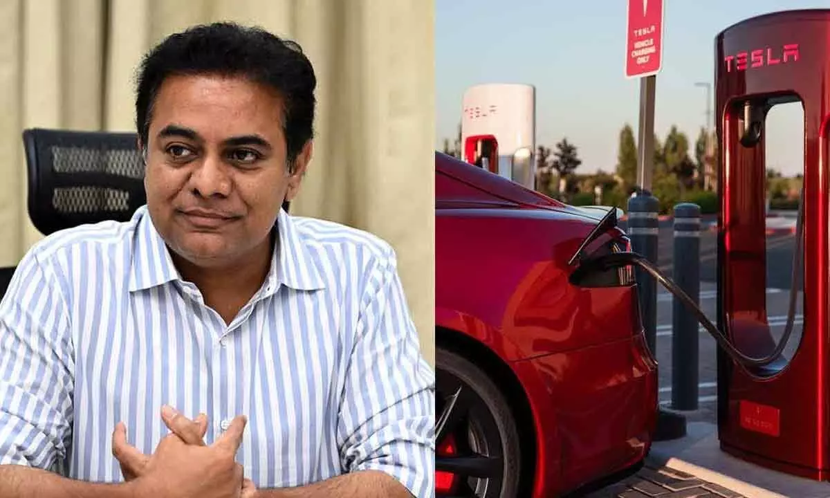 KTR calls on Congress government to attract Tesla plant to Telangana