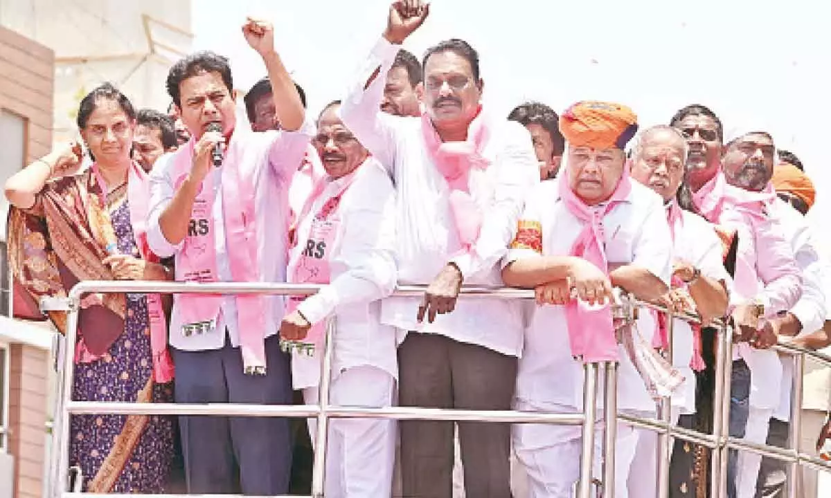 KTR participates in road show to uplift party morale