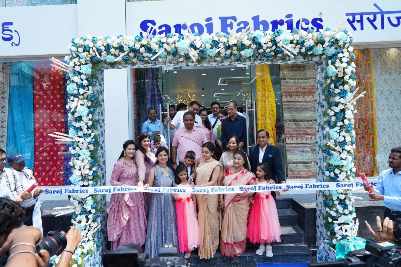 Launch of Mumbai’s Famous Saroj Fabrics in Banjara Hills