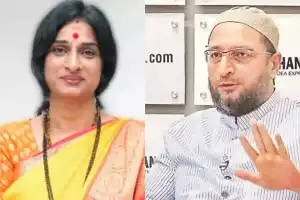 Madhavi lodges complaint with CEO against AIMIM chief