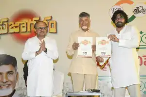 Manifesto revealed by TDP-led alliance featuring TDP’s super six, JSP’s ‘Shanmukha Vyuham’, and BJP’s support