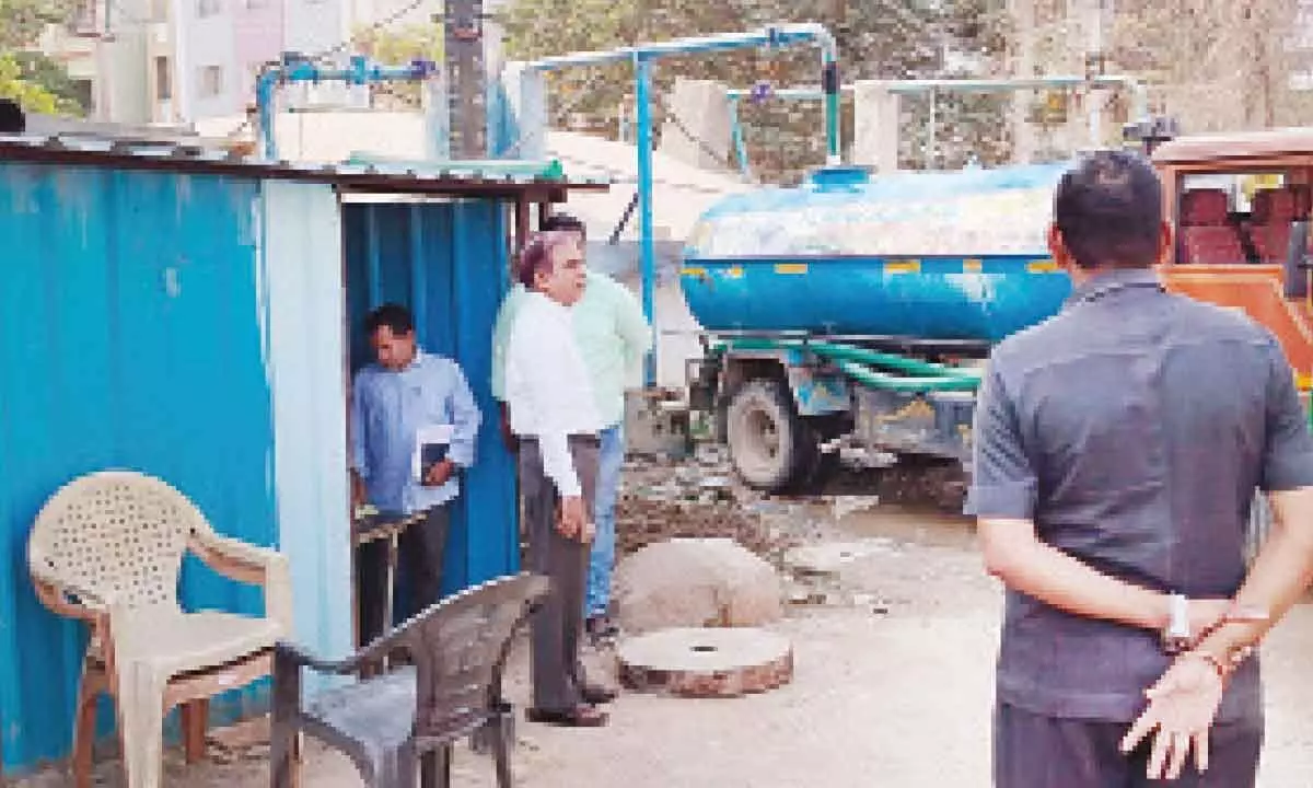 MD of HMWSSB conducts inspection of tanker filling stations