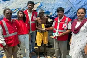 Medical Services Provided by the Red Cross for Elderly Nomads