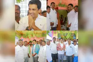 MLA Kuchukulla Rajesh Reddy took part in the statue unveiling ceremony.