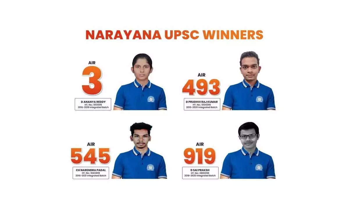 Narayana IAS Academy celebrates success of UPSC toppers