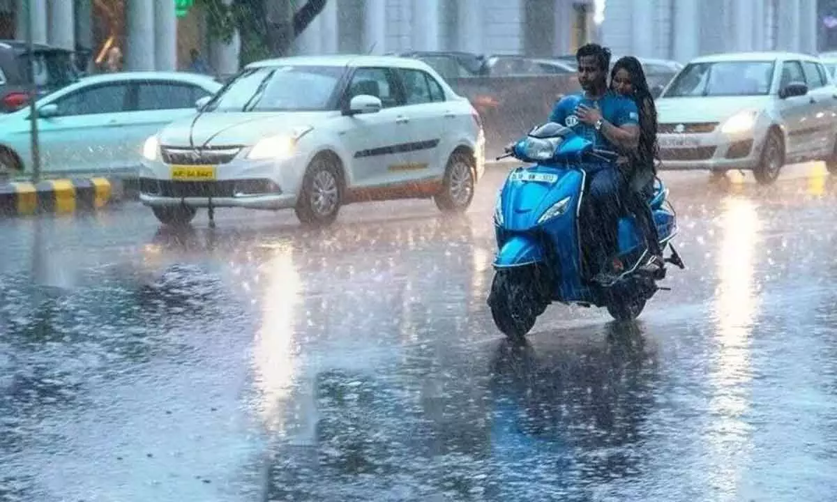 Parts of Hyderabad receive heavy rainfall providing relief from scorching heat.