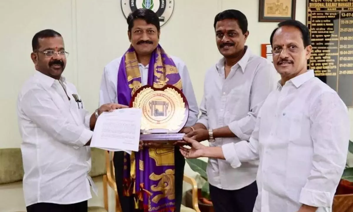 Petition to create railway division in Warangal