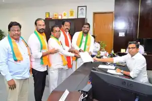 Pothuganti Bharath Prasad enters race for Nagar Kurnool Lok Sabha seat with nomination filing