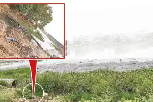Saroornagar lake has now become a floating garbage dump.