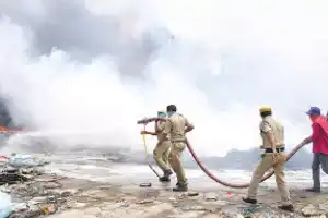 Scrap godown in Hyderabad engulfed in major fire