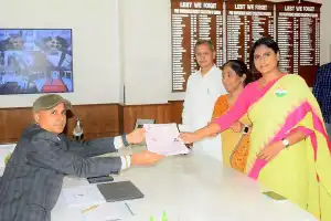 Sharmila files nomination for Kadapa Lok Sabha seat