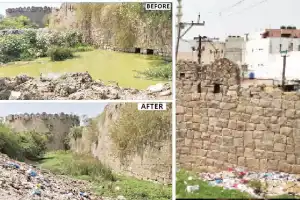 Today is World Heritage Day: Help Save the Crumbling Stone Railing of Historic Golkonda Fort