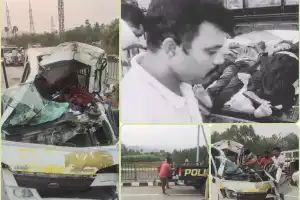 Truck collides with van in Pendurti of Visakhapatnam, leaving three dead and 10 injured
