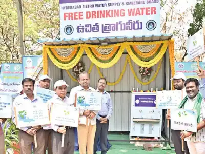Water kiosks established by HMWSSB
