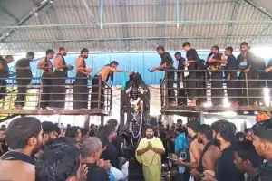 Worship Ceremony with Thila Taila to Lord Shaneswara