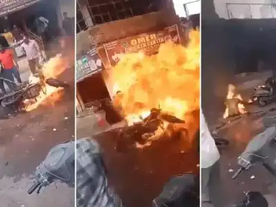 10 people injured in explosion on motorcycle
