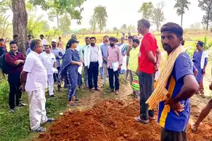 Additional Collector conducts inspection of MGNREGS projects