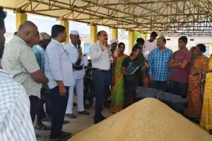 Additional Collector K Sitarama Rao urges for quicker grain procurement.